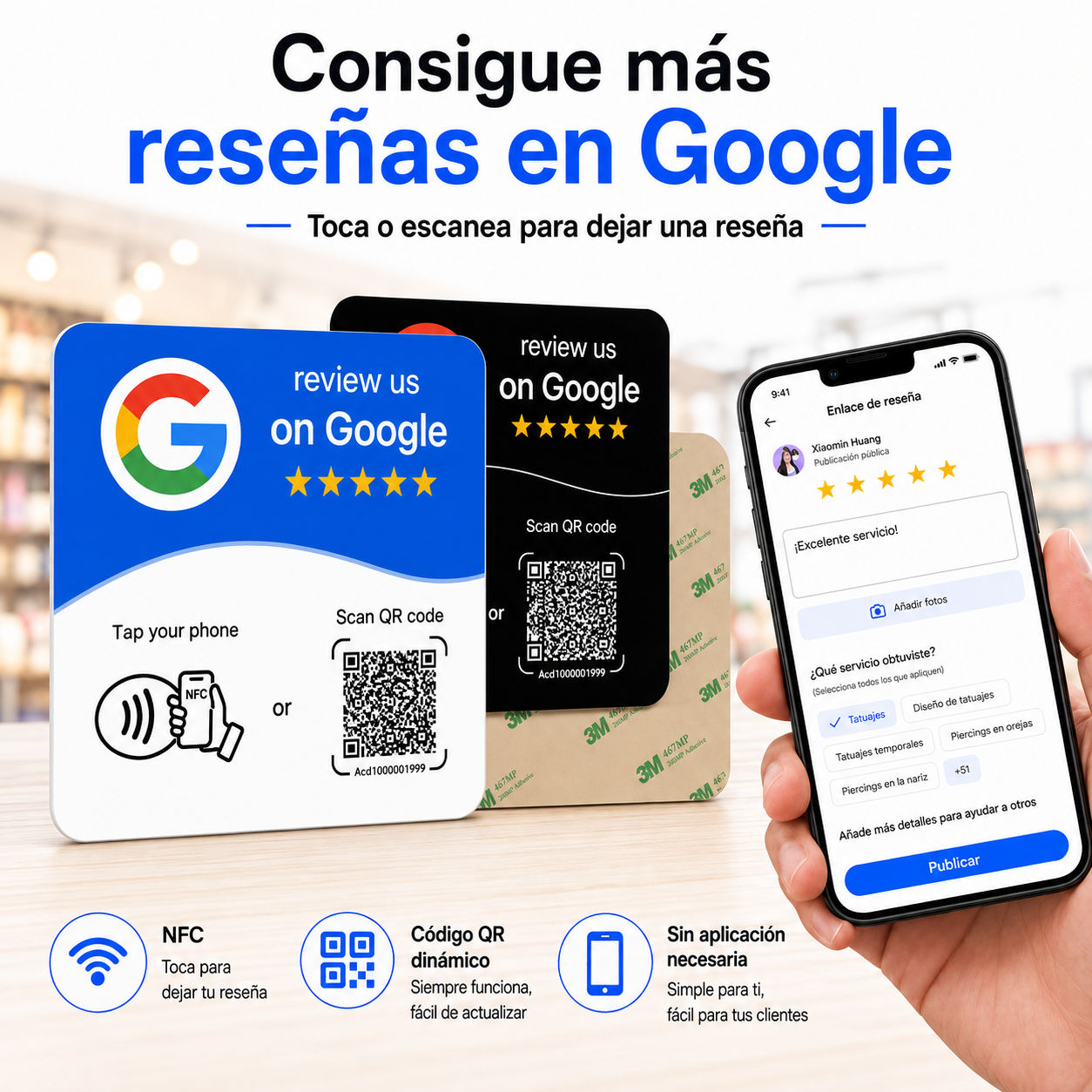 Reviews Card - Tarjeta de Reseñas