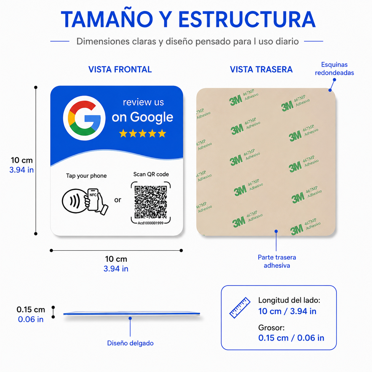 Reviews Card - Tarjeta de Reseñas